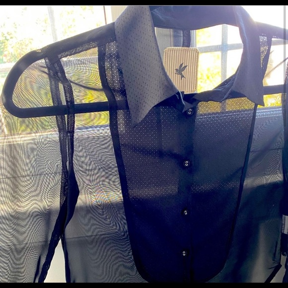 One Teaspoon Sheer Blouse XS - Picture 3 of 4